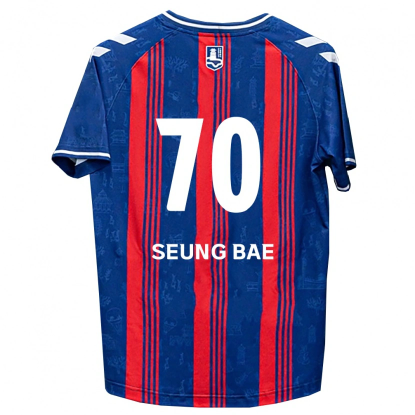 Danxen Mænd Seung-Bae Jung #70 Blå Rød Hvid Hjemmebane Spillertrøjer 2026/27 Trøje T-Shirt
