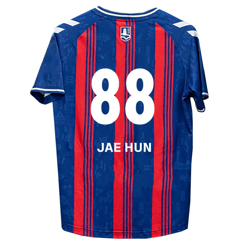 Danxen Mænd Jae-Hun Park #88 Blå Rød Hvid Hjemmebane Spillertrøjer 2026/27 Trøje T-Shirt