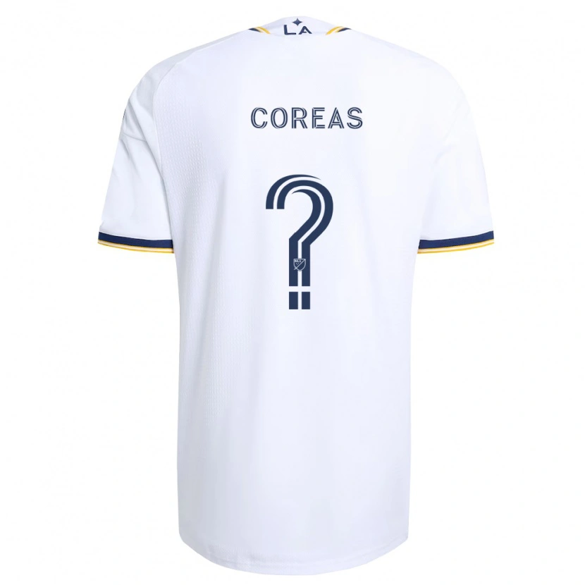 Danxen Mænd Christian Coreas #0 Blå Gul Og Hvid Hjemmebane Spillertrøjer 2026/27 Trøje T-Shirt