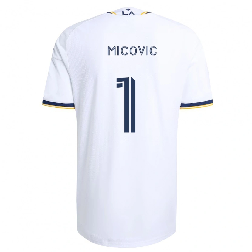Danxen Mænd Novak Mićović #1 Blå Gul Og Hvid Hjemmebane Spillertrøjer 2026/27 Trøje T-Shirt