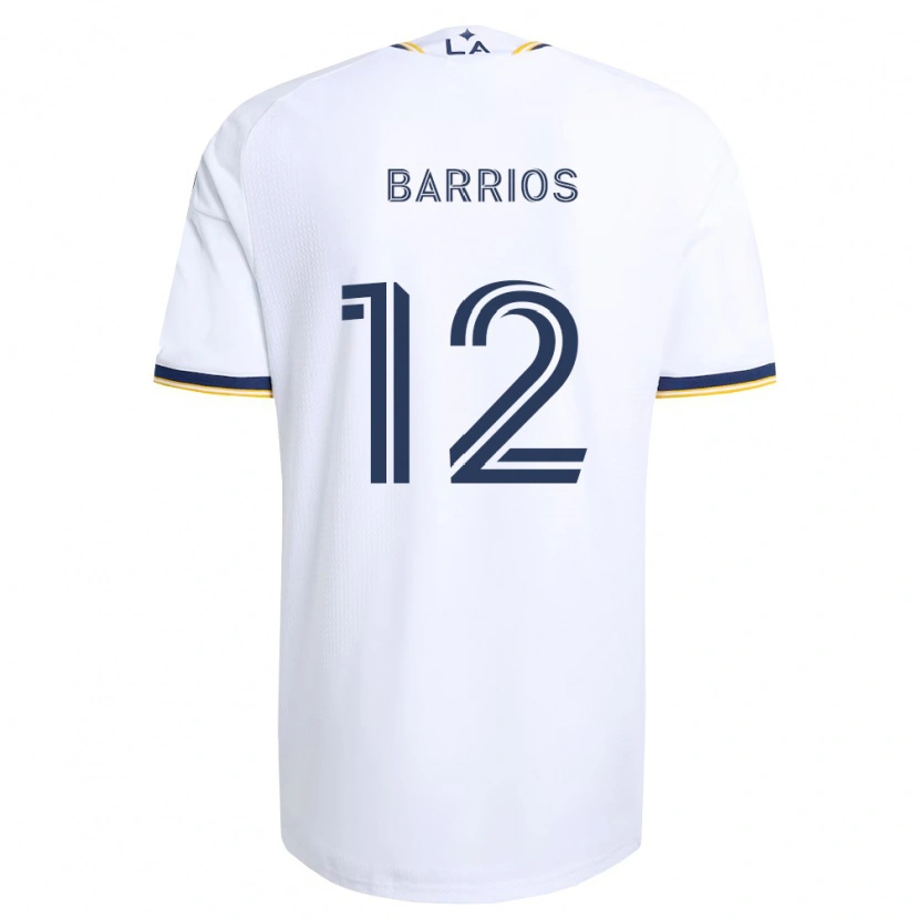 Danxen Mænd Michael Barrios #12 Blå Gul Og Hvid Hjemmebane Spillertrøjer 2026/27 Trøje T-Shirt