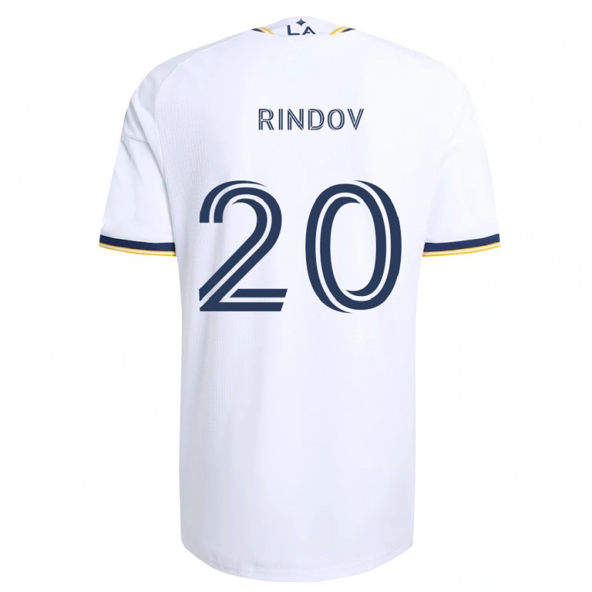 Danxen Mænd Chris Rindov #20 Blå Gul Og Hvid Hjemmebane Spillertrøjer 2026/27 Trøje T-Shirt