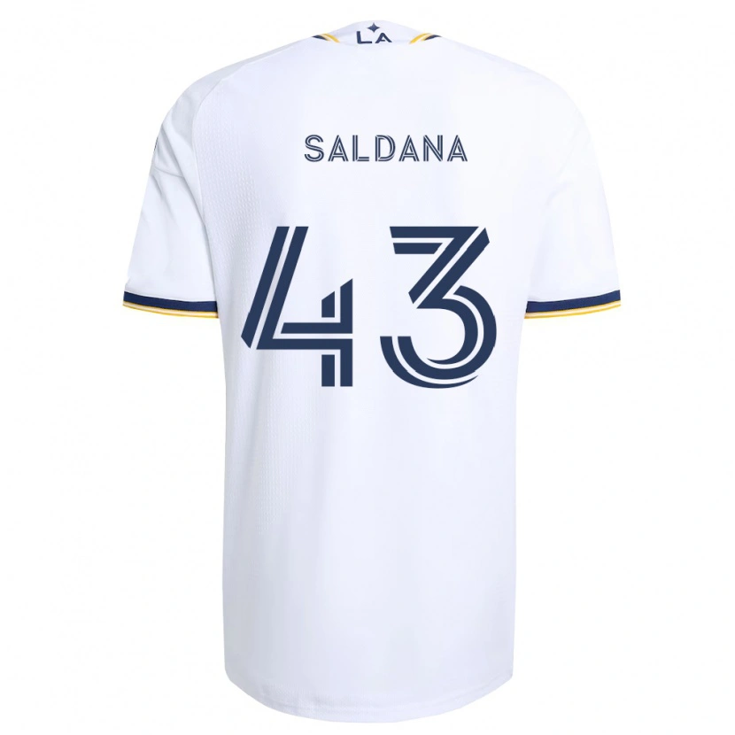 Danxen Mænd Adam Saldaña #43 Blå Gul Og Hvid Hjemmebane Spillertrøjer 2026/27 Trøje T-Shirt
