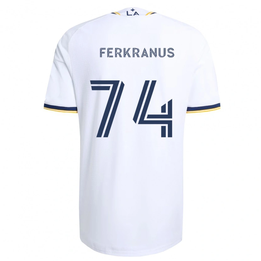 Danxen Mænd Marcus Ferkranus #74 Blå Gul Og Hvid Hjemmebane Spillertrøjer 2026/27 Trøje T-Shirt