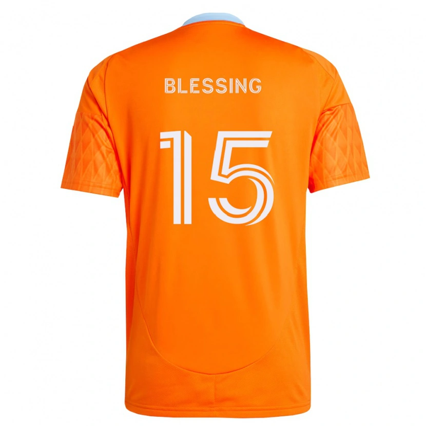 Danxen Mænd Latif Blessing #15 Orange Hvid Hjemmebane Spillertrøjer 2026/27 Trøje T-Shirt