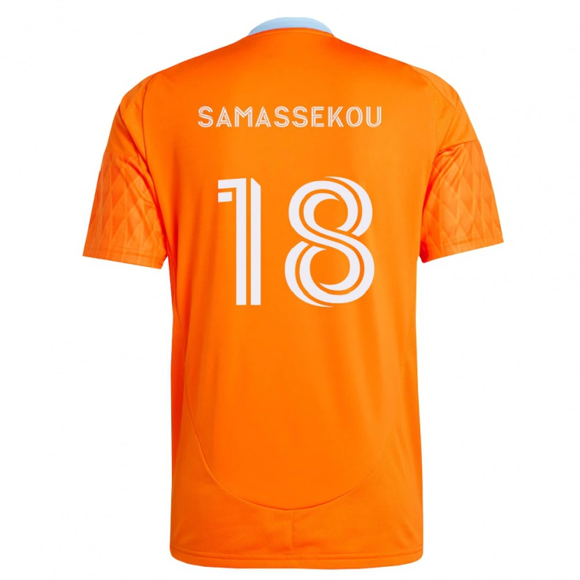 Danxen Mænd Diadié Samassékou #18 Orange Hvid Hjemmebane Spillertrøjer 2026/27 Trøje T-Shirt