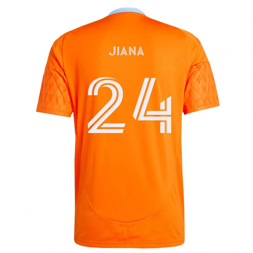 Danxen Mænd Mamadi Jiana #24 Orange Hvid Hjemmebane Spillertrøjer 2026/27 Trøje T-Shirt