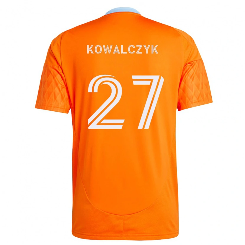 Danxen Mænd Sebastian Kowalczyk #27 Orange Hvid Hjemmebane Spillertrøjer 2026/27 Trøje T-Shirt