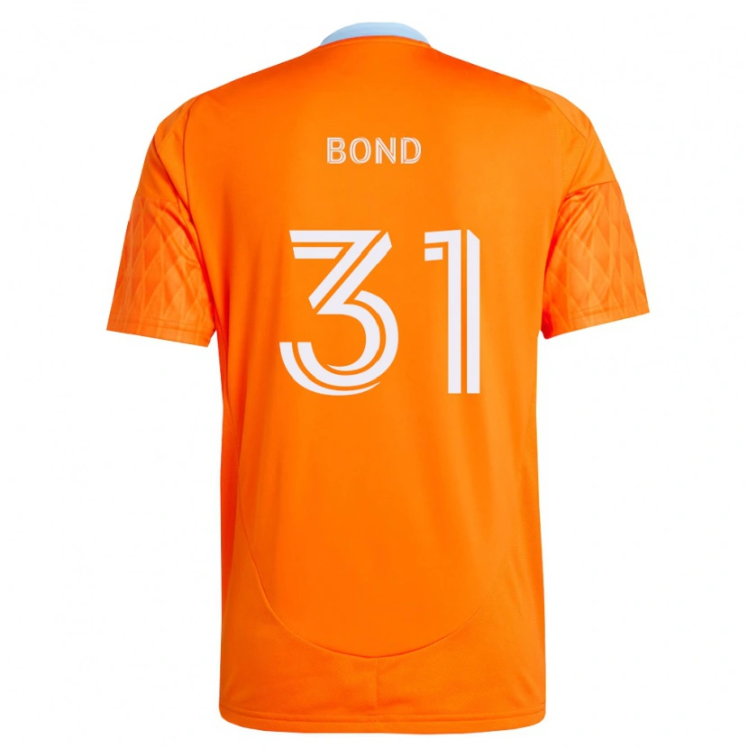 Danxen Mænd Jonathan Bond #31 Orange Hvid Hjemmebane Spillertrøjer 2026/27 Trøje T-Shirt