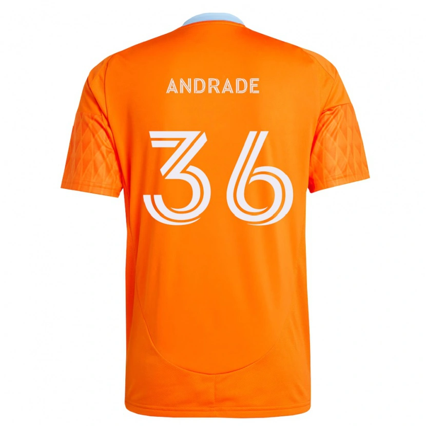 Danxen Mænd Felipe Andrade #36 Orange Hvid Hjemmebane Spillertrøjer 2026/27 Trøje T-Shirt