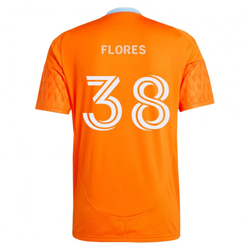 Danxen Mænd Omar Flores #38 Orange Hvid Hjemmebane Spillertrøjer 2026/27 Trøje T-Shirt