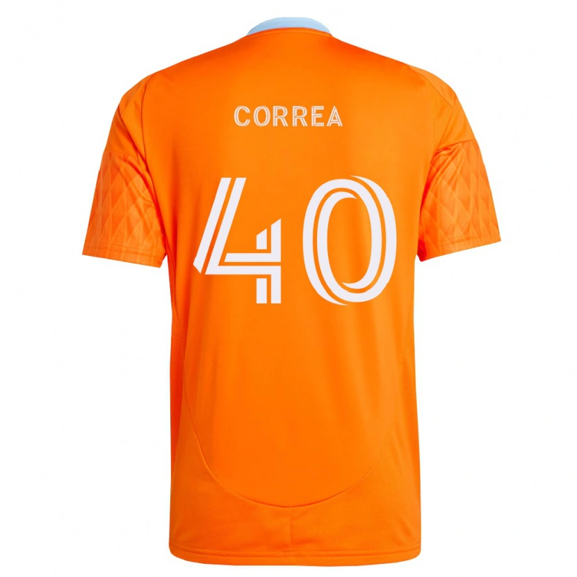Danxen Mænd Enrique Correa #40 Orange Hvid Hjemmebane Spillertrøjer 2026/27 Trøje T-Shirt