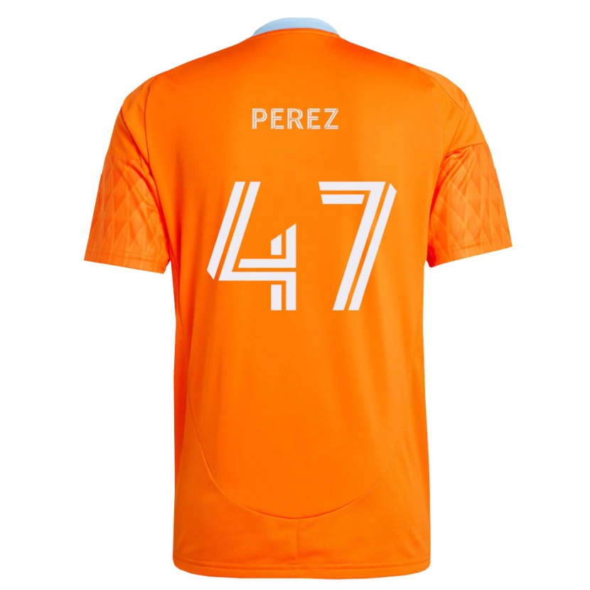 Danxen Mænd Jaizhiño Perez #47 Orange Hvid Hjemmebane Spillertrøjer 2026/27 Trøje T-Shirt