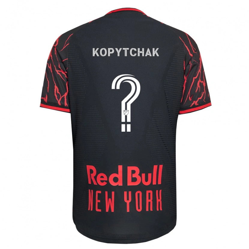 Danxen Mænd Arseniy Kopytchak #0 Rød Sort Hvid Hjemmebane Spillertrøjer 2026/27 Trøje T-Shirt