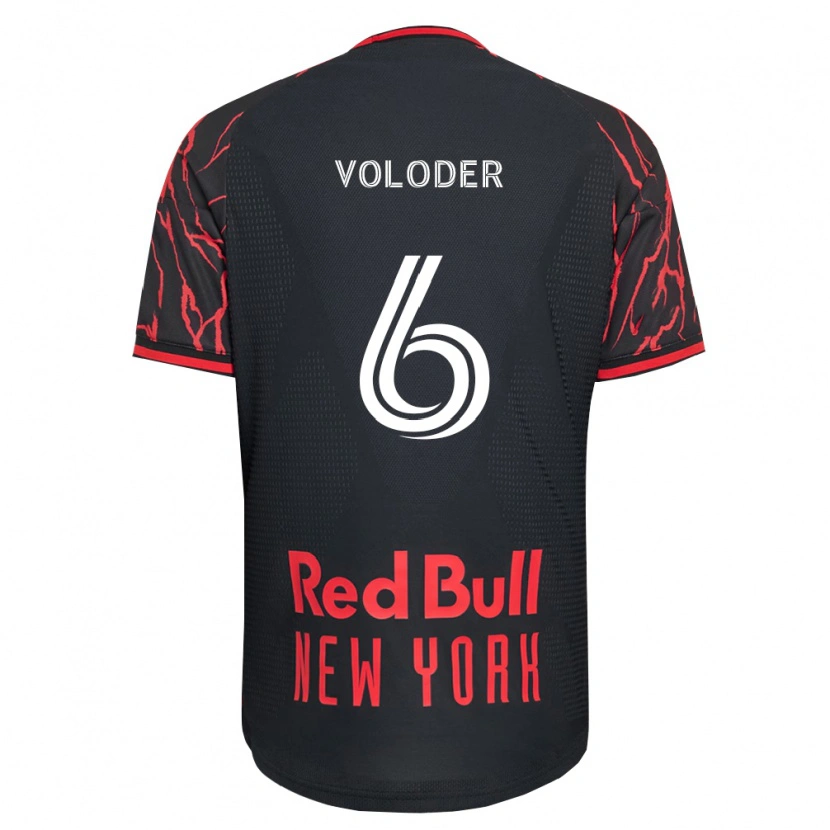 Danxen Mænd Robert Voloder #6 Rød Sort Hvid Hjemmebane Spillertrøjer 2026/27 Trøje T-Shirt