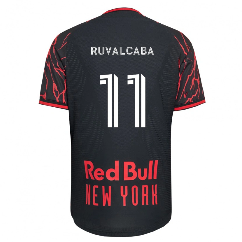 Danxen Mænd Jorge Ruvalcaba #11 Rød Sort Hvid Hjemmebane Spillertrøjer 2026/27 Trøje T-Shirt