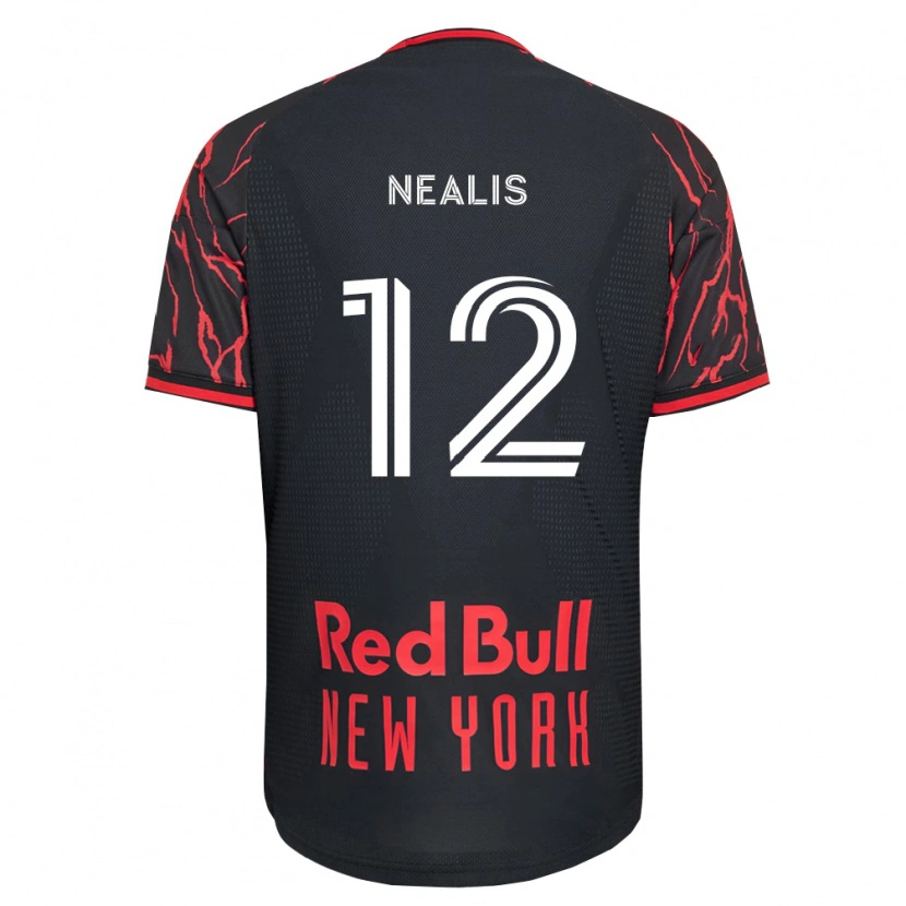 Danxen Mænd Dylan Nealis #12 Rød Sort Hvid Hjemmebane Spillertrøjer 2026/27 Trøje T-Shirt
