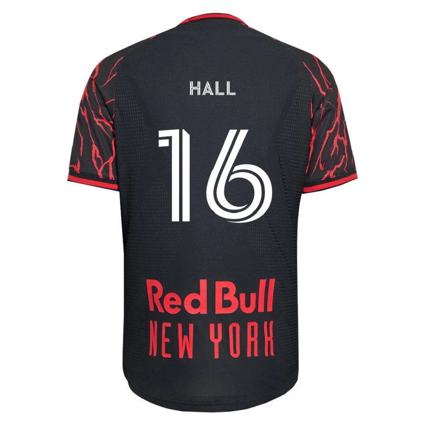 Danxen Mænd Julian Hall #16 Rød Sort Hvid Hjemmebane Spillertrøjer 2026/27 Trøje T-Shirt