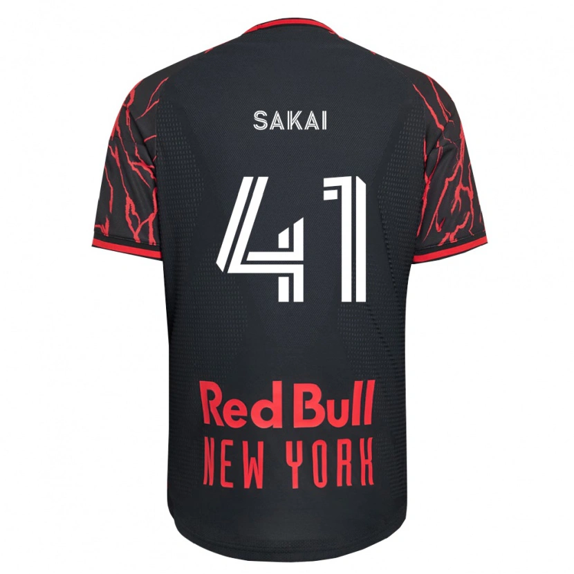 Danxen Mænd Shunya Sakai #41 Rød Sort Hvid Hjemmebane Spillertrøjer 2026/27 Trøje T-Shirt