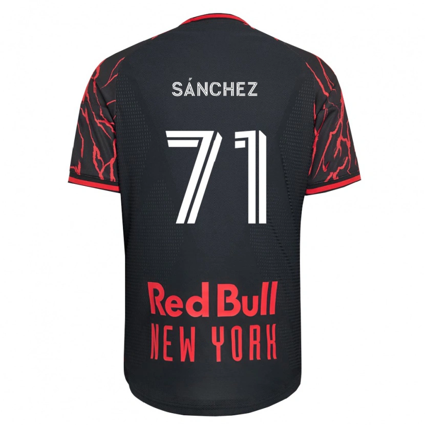 Danxen Mænd Aimar Sánchez #71 Rød Sort Hvid Hjemmebane Spillertrøjer 2026/27 Trøje T-Shirt
