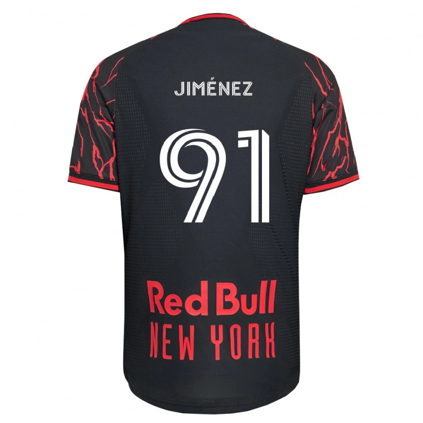 Danxen Mænd Mijahir Jiménez #91 Rød Sort Hvid Hjemmebane Spillertrøjer 2026/27 Trøje T-Shirt