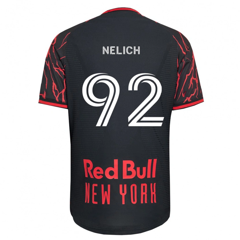 Danxen Mænd Dennis Nelich #92 Rød Sort Hvid Hjemmebane Spillertrøjer 2026/27 Trøje T-Shirt