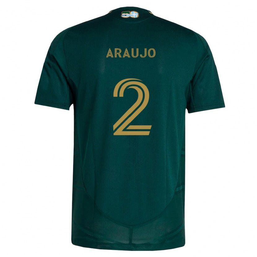 Danxen Mænd Miguel Araujo #2 Mørkegrøn Brun Hjemmebane Spillertrøjer 2026/27 Trøje T-Shirt