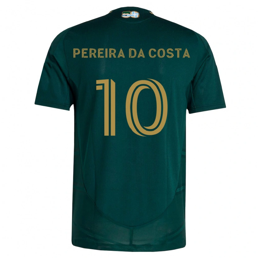 Danxen Mænd David Da Costa #10 Mørkegrøn Brun Hjemmebane Spillertrøjer 2026/27 Trøje T-Shirt