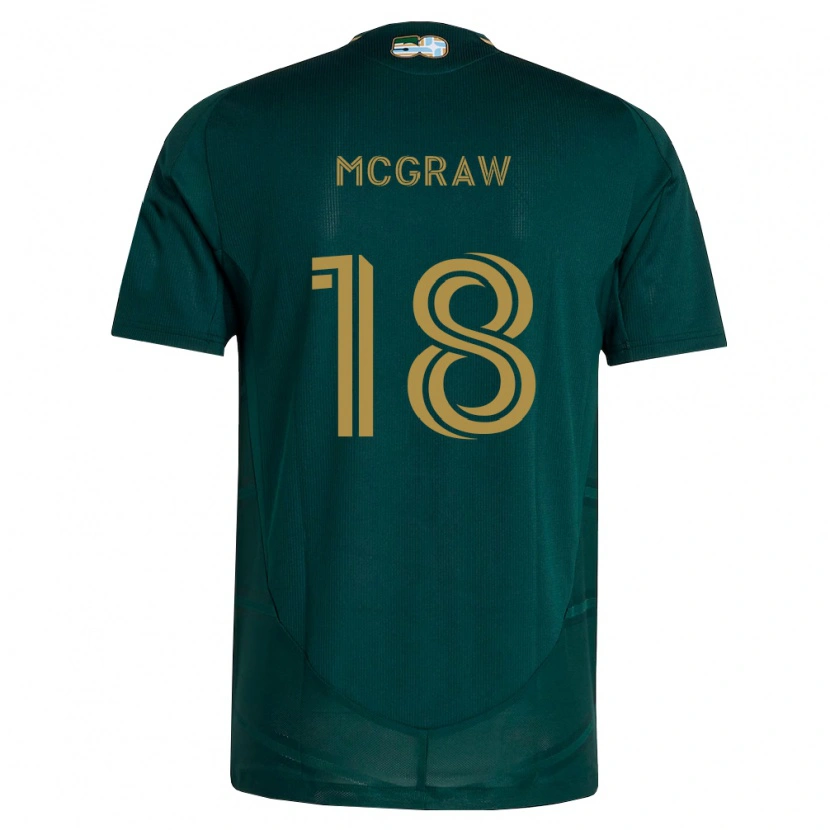 Danxen Mænd Zac Mcgraw #18 Mørkegrøn Brun Hjemmebane Spillertrøjer 2026/27 Trøje T-Shirt