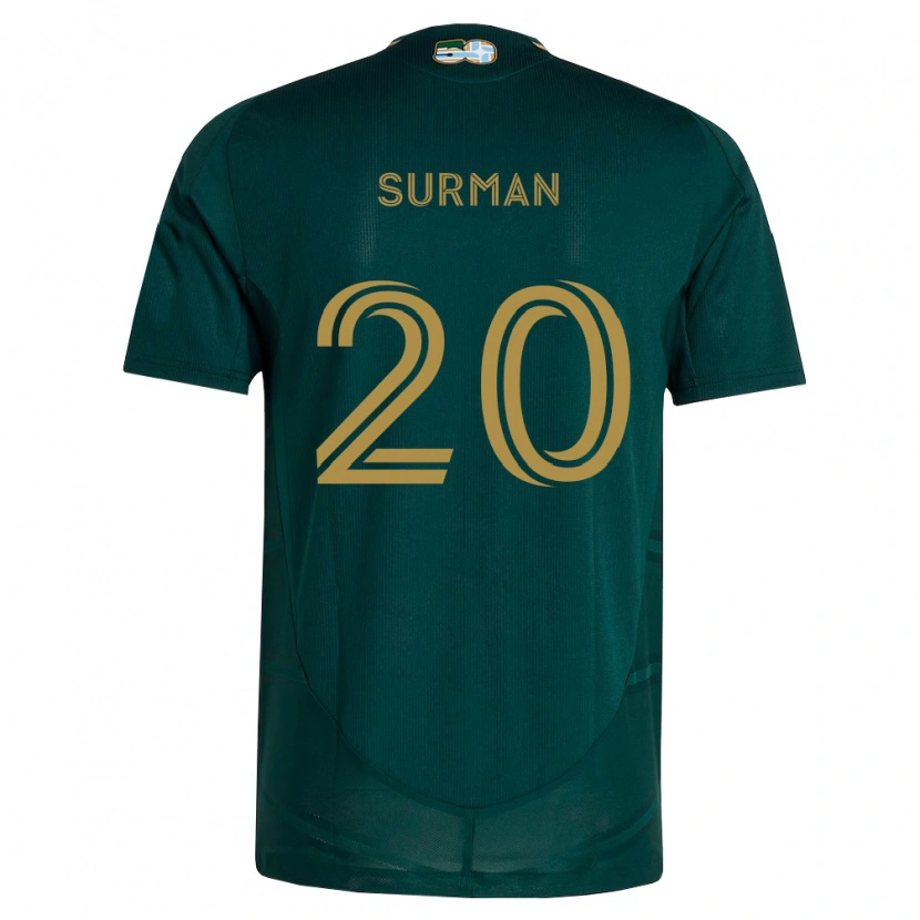 Danxen Mænd Finn Surman #20 Mørkegrøn Brun Hjemmebane Spillertrøjer 2026/27 Trøje T-Shirt