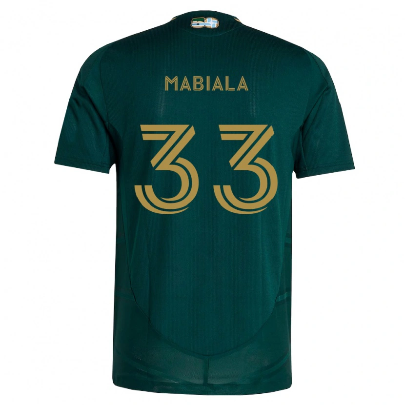 Danxen Mænd Larrys Mabiala #33 Mørkegrøn Brun Hjemmebane Spillertrøjer 2026/27 Trøje T-Shirt