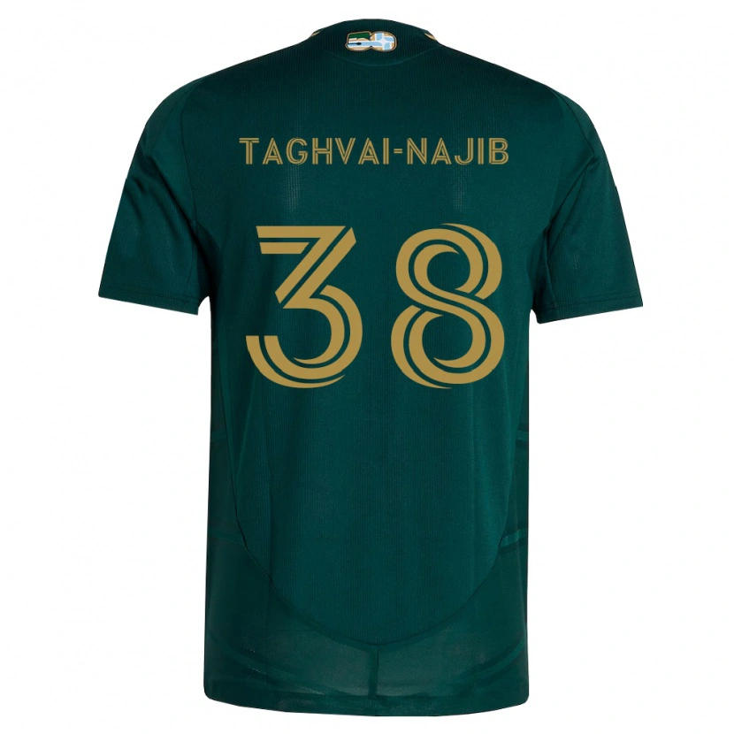 Danxen Mænd Braxton Taghvai-Najib #38 Mørkegrøn Brun Hjemmebane Spillertrøjer 2026/27 Trøje T-Shirt