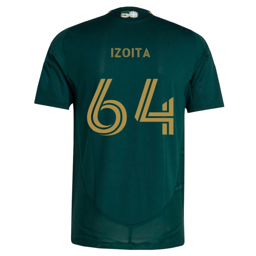 Danxen Mænd Jacob Izoita #64 Mørkegrøn Brun Hjemmebane Spillertrøjer 2026/27 Trøje T-Shirt