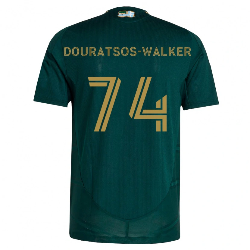 Danxen Mænd Elias Douratsos-Walker #74 Mørkegrøn Brun Hjemmebane Spillertrøjer 2026/27 Trøje T-Shirt