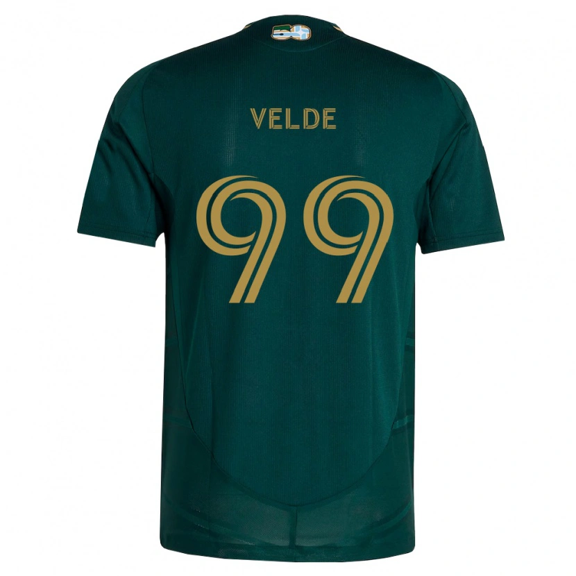 Danxen Mænd Kristoffer Velde #99 Mørkegrøn Brun Hjemmebane Spillertrøjer 2026/27 Trøje T-Shirt