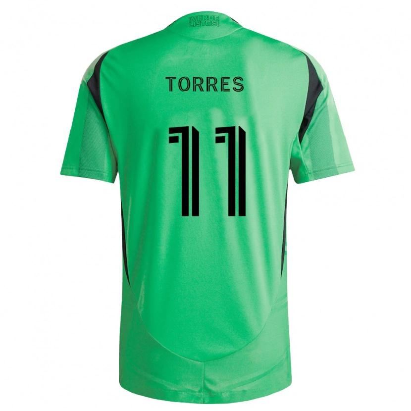 Danxen Mænd Facundo Torres #11 Smaragdgrøn Sort Hjemmebane Spillertrøjer 2026/27 Trøje T-Shirt