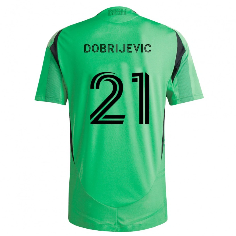 Danxen Mænd Stefan Dobrijevic #21 Smaragdgrøn Sort Hjemmebane Spillertrøjer 2026/27 Trøje T-Shirt
