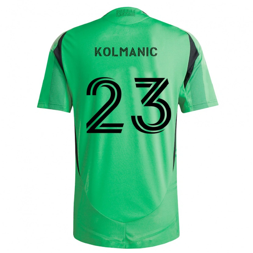 Danxen Mænd Žan Kolmanič #23 Smaragdgrøn Sort Hjemmebane Spillertrøjer 2026/27 Trøje T-Shirt