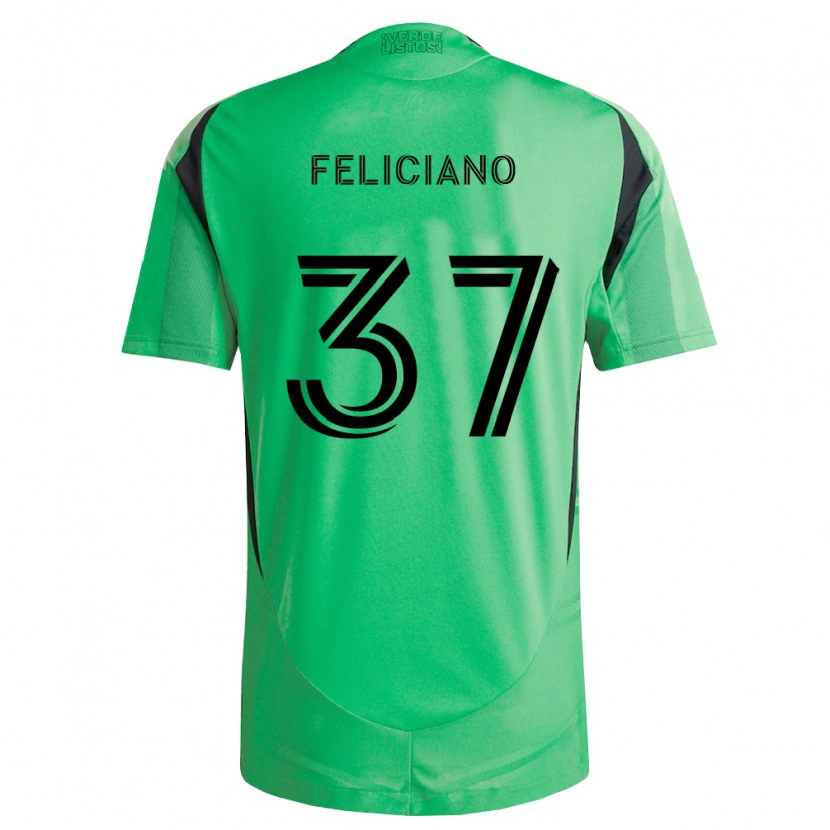 Danxen Mænd Erick Feliciano #37 Smaragdgrøn Sort Hjemmebane Spillertrøjer 2026/27 Trøje T-Shirt