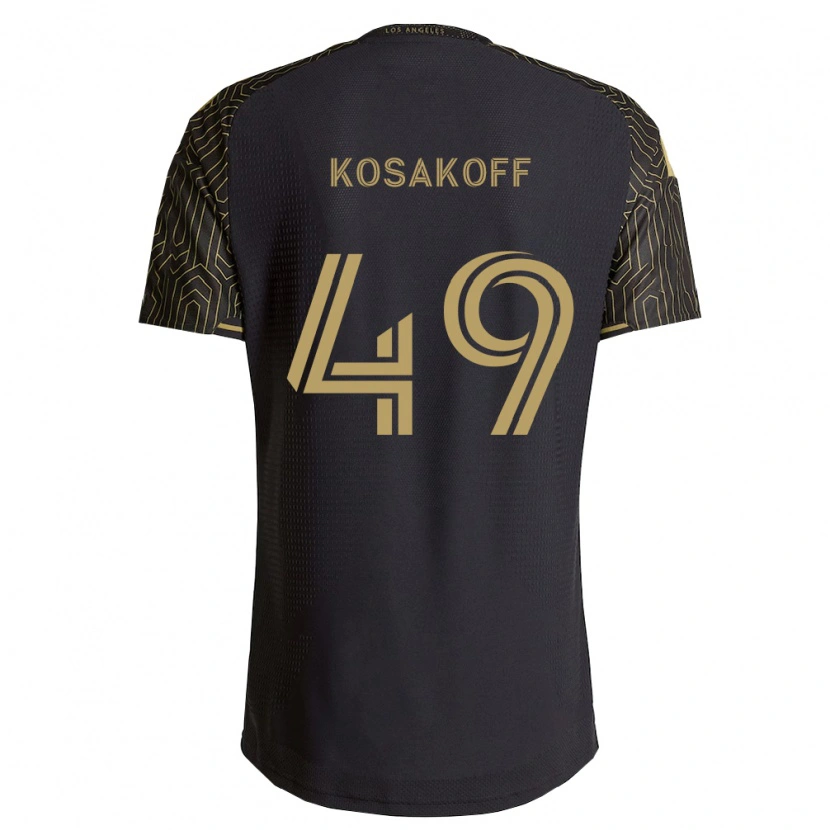 Danxen Mænd Charlie Kosakoff #49 Brun Sort Hjemmebane Spillertrøjer 2026/27 Trøje T-Shirt