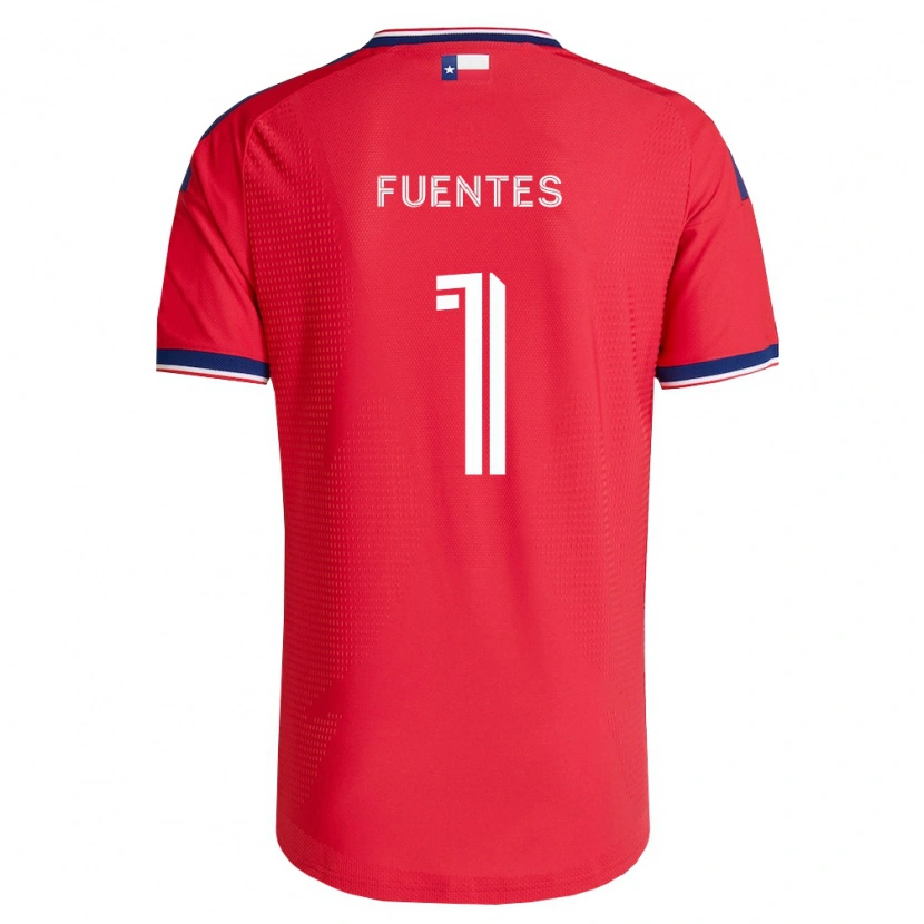 Danxen Mænd Eliezer Fuentes #1 Rød Blå Hvid Hjemmebane Spillertrøjer 2026/27 Trøje T-Shirt