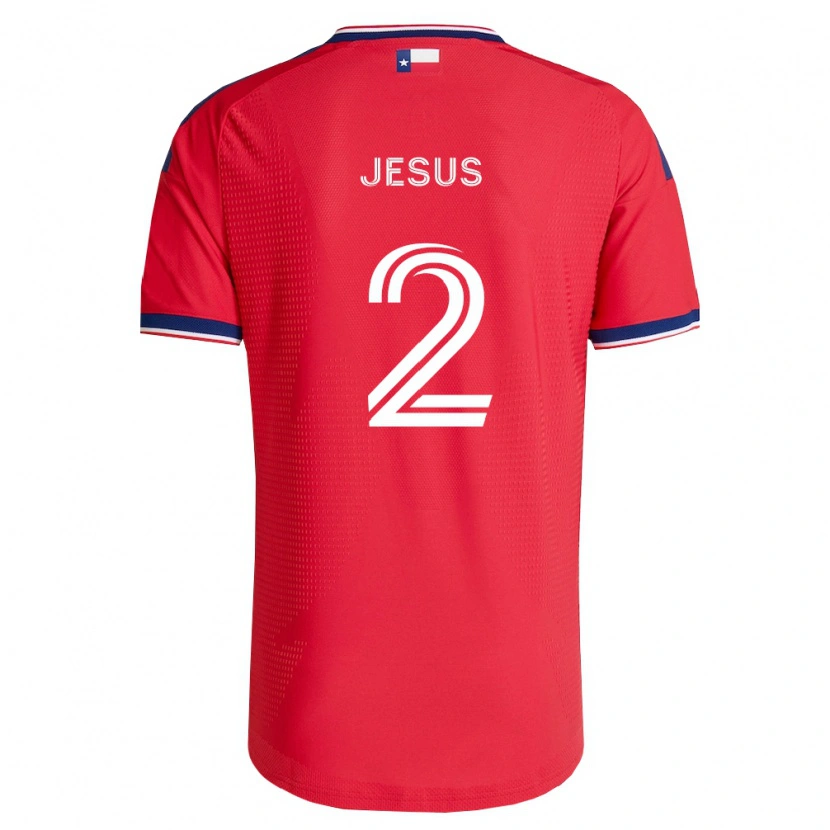 Danxen Mænd Geovane Jesus #2 Rød Blå Hvid Hjemmebane Spillertrøjer 2026/27 Trøje T-Shirt