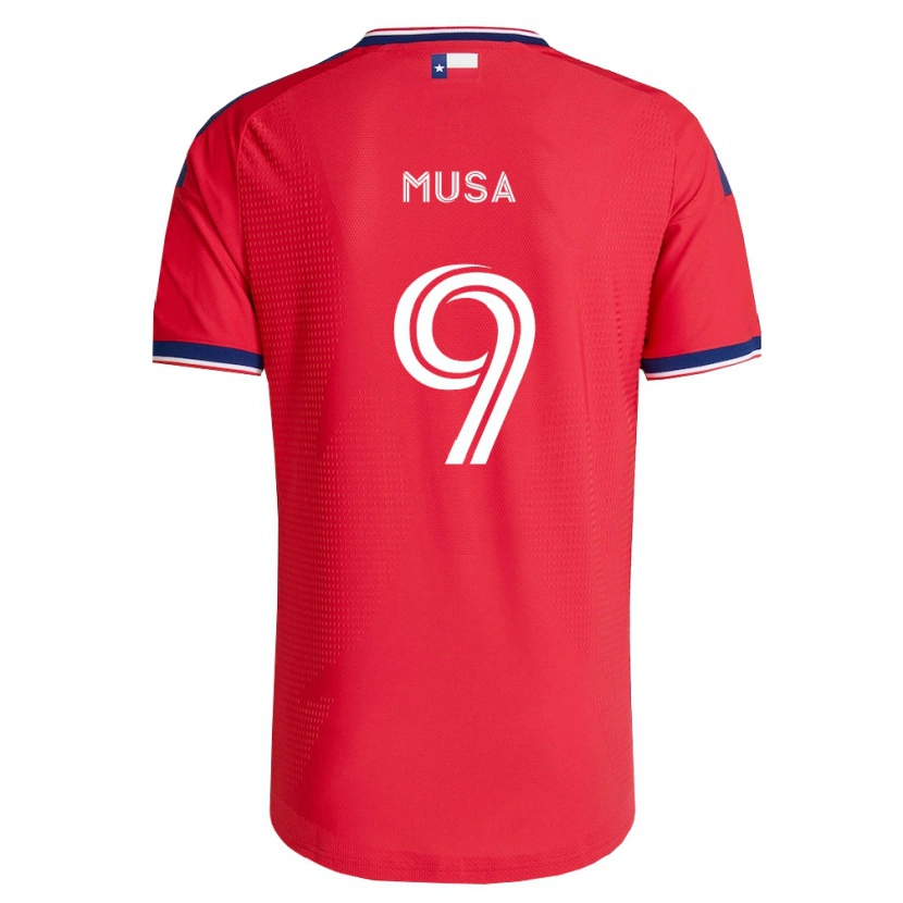 Danxen Mænd Petar Musa #9 Rød Blå Hvid Hjemmebane Spillertrøjer 2026/27 Trøje T-Shirt