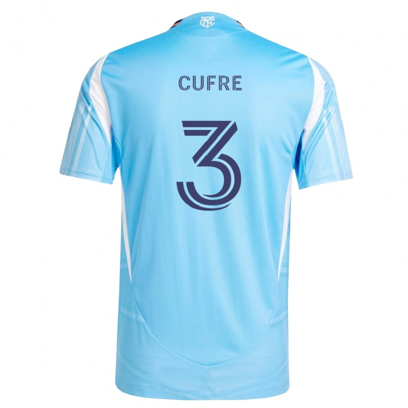 Danxen Mænd Braian Cufré #3 Himmelblå Hvid Hjemmebane Spillertrøjer 2026/27 Trøje T-Shirt