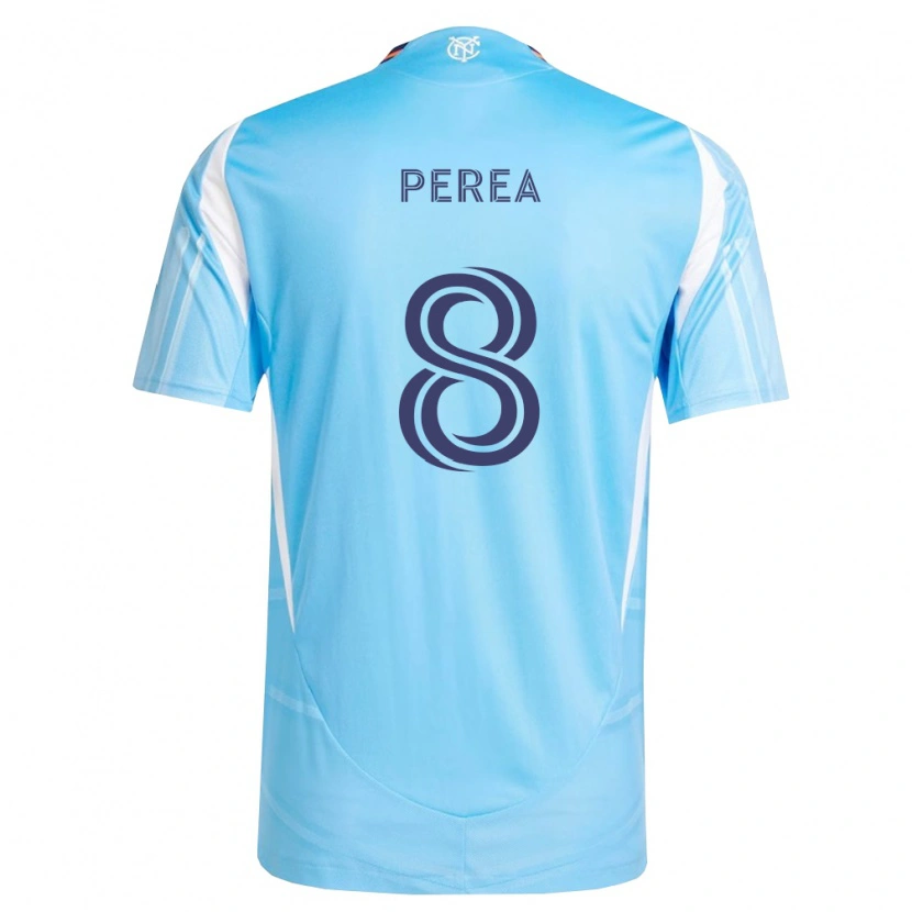 Danxen Mænd Andrés Perea #8 Himmelblå Hvid Hjemmebane Spillertrøjer 2026/27 Trøje T-Shirt