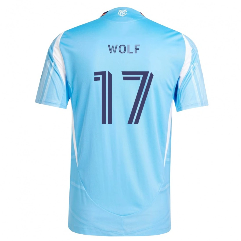 Danxen Mænd Hannes Wolf #17 Himmelblå Hvid Hjemmebane Spillertrøjer 2026/27 Trøje T-Shirt