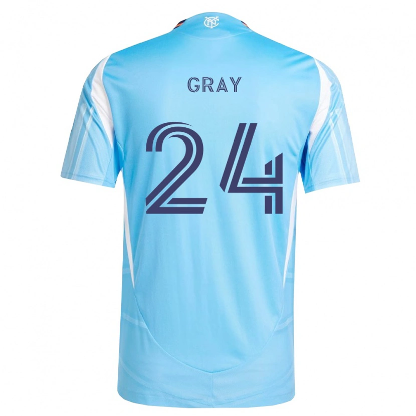 Danxen Mænd Tayvon Gray #24 Himmelblå Hvid Hjemmebane Spillertrøjer 2026/27 Trøje T-Shirt