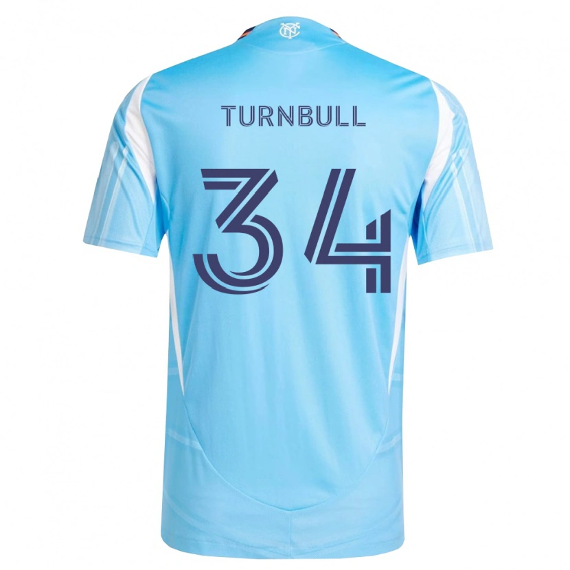 Danxen Mænd Stephen Turnbull #34 Himmelblå Hvid Hjemmebane Spillertrøjer 2026/27 Trøje T-Shirt
