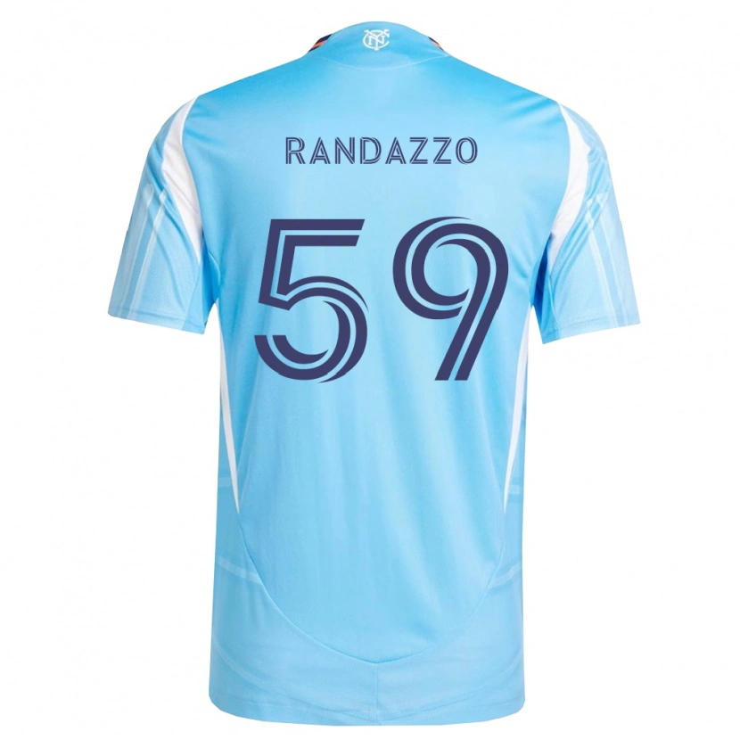 Danxen Mænd Dylan Randazzo #59 Himmelblå Hvid Hjemmebane Spillertrøjer 2026/27 Trøje T-Shirt