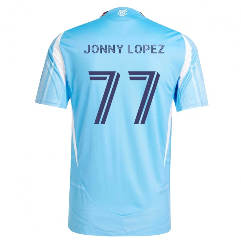 Danxen Mænd Jonny Lopez #77 Himmelblå Hvid Hjemmebane Spillertrøjer 2026/27 Trøje T-Shirt